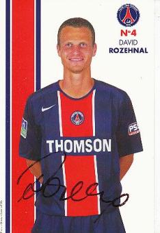 David Rozehnal   PSG Paris Saint Germain  Fußball Autogrammkarte original signiert 