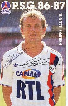 Philippe Jeannol  PSG Paris Saint Germain  Fußball Autogrammkarte original signiert 