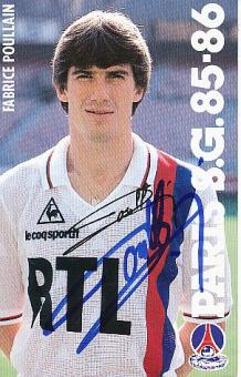 Fabrice Poullain  PSG Paris Saint Germain  Fußball Autogrammkarte original signiert 