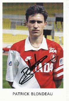 Patrick Blondeau   AS Monaco  Fußball Autogrammkarte original signiert 