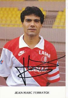 Jean Marc Ferratge   AS Monaco  Fußball Autogrammkarte original signiert 