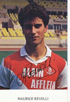 Maurice Revelli   AS Monaco  Fußball Autogrammkarte original signiert 