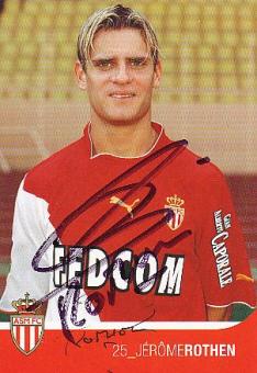 Jerome Rothen  AS Monaco  Fußball Autogrammkarte original signiert 