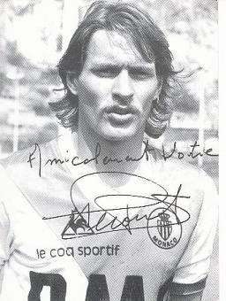 ÉRIC PÉCOUT  AS Monaco  Fußball Autogrammkarte original signiert 