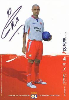 Cris  Olympique Lyon  Fußball Autogrammkarte original signiert 