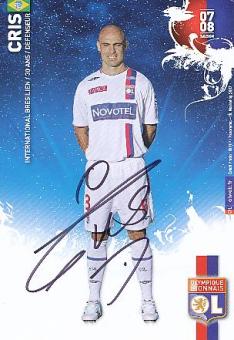 Cris  Olympique Lyon  Fußball Autogrammkarte original signiert 