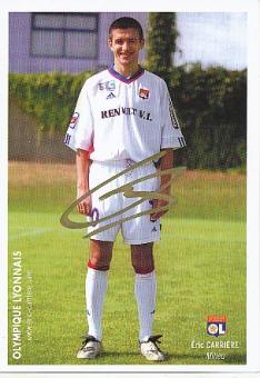 Eric Carriere  Olympique Lyon  Fußball Autogrammkarte original signiert 