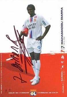 Mahamadou Diarra  Olympique Lyon  Fußball Autogrammkarte original signiert 