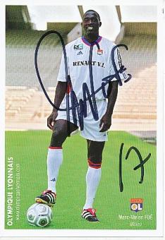 Marc Vivien Foe † 2003  Olympique Lyon  Fußball Autogrammkarte original signiert 