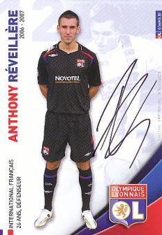 Anthony Reveillere  Olympique Lyon  Fußball Autogrammkarte original signiert 