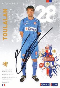 Jeremy Toulalan  Olympique Lyon  Fußball Autogrammkarte original signiert 