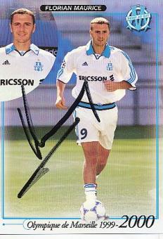 Florian Maurice   Olympique Marseille  Fußball Autogrammkarte original signiert 