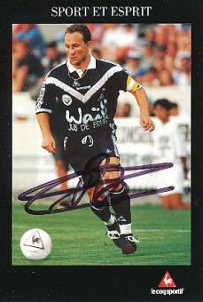 Jean Pierre Papin    Girondins Bordeaux  Fußball Autogrammkarte original signiert 