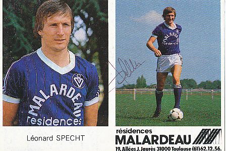 Leonard Specht    Girondins Bordeaux  Fußball Autogrammkarte original signiert 