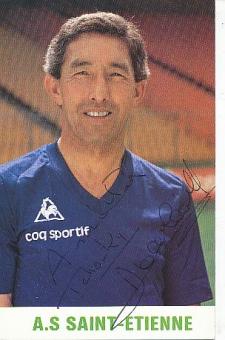 Jean Djorkaeff   AS Saint-Etienne Fußball Autogrammkarte original signiert 