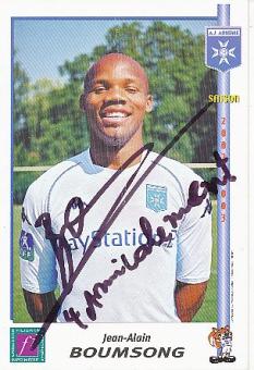 Jean Alain Boumsong   AJ Auxerre   Fußball Autogrammkarte original signiert 