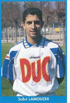 Sabri Lamouchi  AJ Auxerre   Fußball Autogrammkarte original signiert 