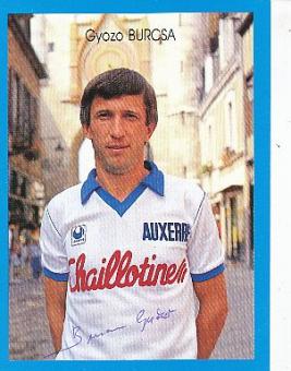 Gyozo Burcsa   AJ Auxerre   Fußball Autogrammkarte original signiert 
