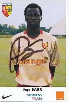 Pape Sarr   RC Lens  Fußball Autogrammkarte original signiert 