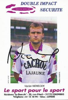 Vaclav Nemecek   FC Toulouse  Fußball Autogrammkarte original signiert 