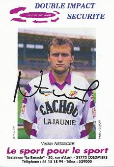 Vaclav Nemecek   FC Toulouse  Fußball Autogrammkarte original signiert 