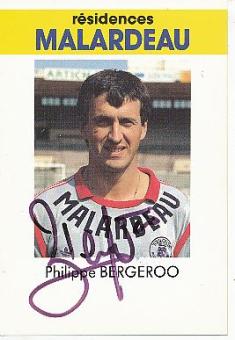 Philippe Bergeroo   FC Toulouse  Fußball Autogrammkarte original signiert 