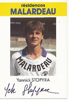 Yannick Stopyra   FC Toulouse  Fußball Autogrammkarte original signiert 