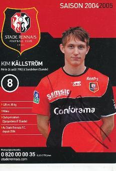 Kim Källström  Stade Rennais  Fußball Autogrammkarte original signiert 