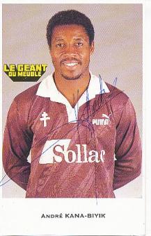 Andre Kana Biyik  FC Metz  Fußball Autogrammkarte original signiert 