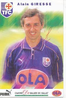 Alain Giresse FC Toulouse   Fußball Autogrammkarte original signiert 