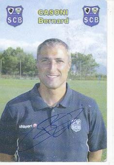 Bernard Casoni  SC Bastia  Fußball Autogrammkarte original signiert 
