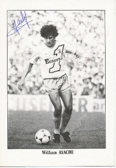 William Ayache   Frankreich  Fußball Autogrammkarte original signiert 