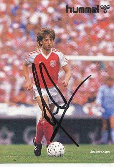 Jesper Olsen  Dänemark  Fußball Autogrammkarte original signiert 