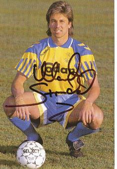 Mark Strudal  Brøndby IF  &  Dänemark  Fußball Autogrammkarte original signiert 