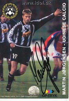 Martin Jörgensen  Udinese Calcio  &  Dänemark  Fußball Autogrammkarte original signiert 