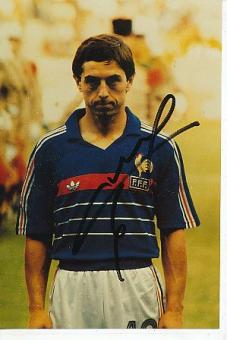 Alain Giresse  Frankreich Europameister EM 1984  Fußball Autogramm Foto original signiert 