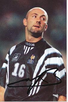 Fabien Barthez  Frankreich Weltmeister WM 1998  Fußball Autogramm Foto original signiert 