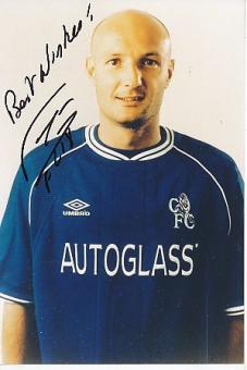 Frank Le Boef  FC Chelsea London &  Frankreich Weltmeister WM 1998  Fußball Autogramm Foto original signiert 
