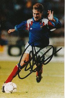 Didier Deschamps   Frankreich Weltmeister WM 1998  Fußball Autogramm Foto original signiert 