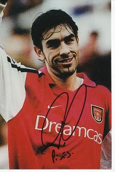 Robert Pires   FC Arsenal London & Frankreich Weltmeister WM 1998  Fußball Autogramm Foto original signiert 