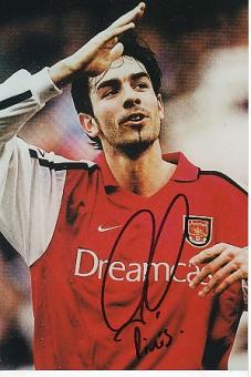 Robert Pires   FC Arsenal London & Frankreich Weltmeister WM 1998  Fußball Autogramm Foto original signiert 