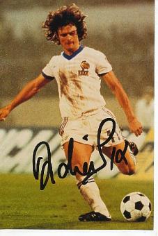 Didier Six  Frankreich  Fußball Autogramm Foto original signiert 