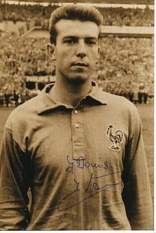 Yvon Douis † 2021  Frankreich WM 1958  Fußball Autogramm Foto original signiert 