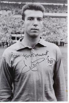 Yvon Douis † 2021  Frankreich WM 1958  Fußball Autogramm Foto original signiert 