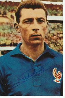 Maurice Lafont † 2005 Frankreich WM 1958  Fußball Autogramm Foto original signiert 