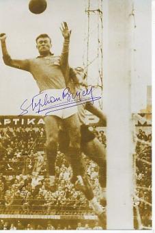 Stephane Bruey † 2005  Frankreich WM 1958  Fußball Autogramm Foto original signiert 