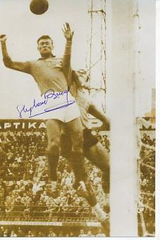 Stephane Bruey † 2005  Frankreich WM 1958  Fußball Autogramm Foto original signiert 