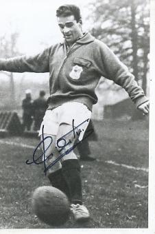 Roger Piantoni † 2018  Frankreich WM 1958  Fußball Autogramm Foto original signiert 