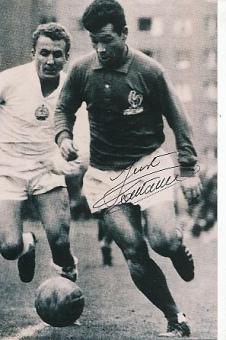 Just Fontaine  Frankreich WM 1958  Fußball Autogramm Foto original signiert 