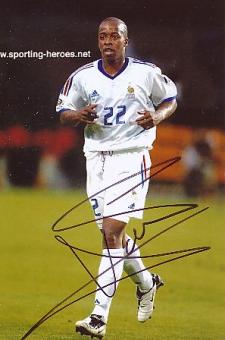 Sidney Govou  Frankreich   Fußball Autogramm Foto original signiert 